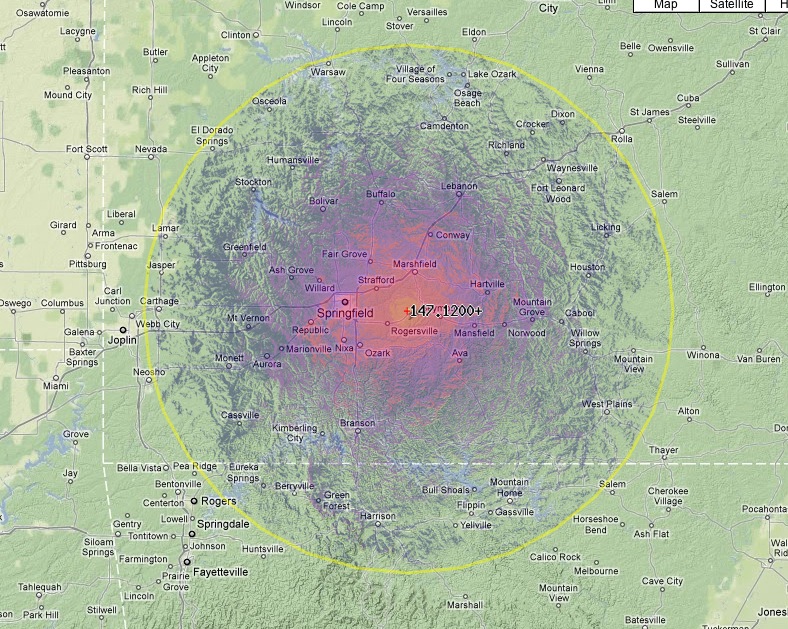 147.12 Overview Springfield, Missouri Repeaters